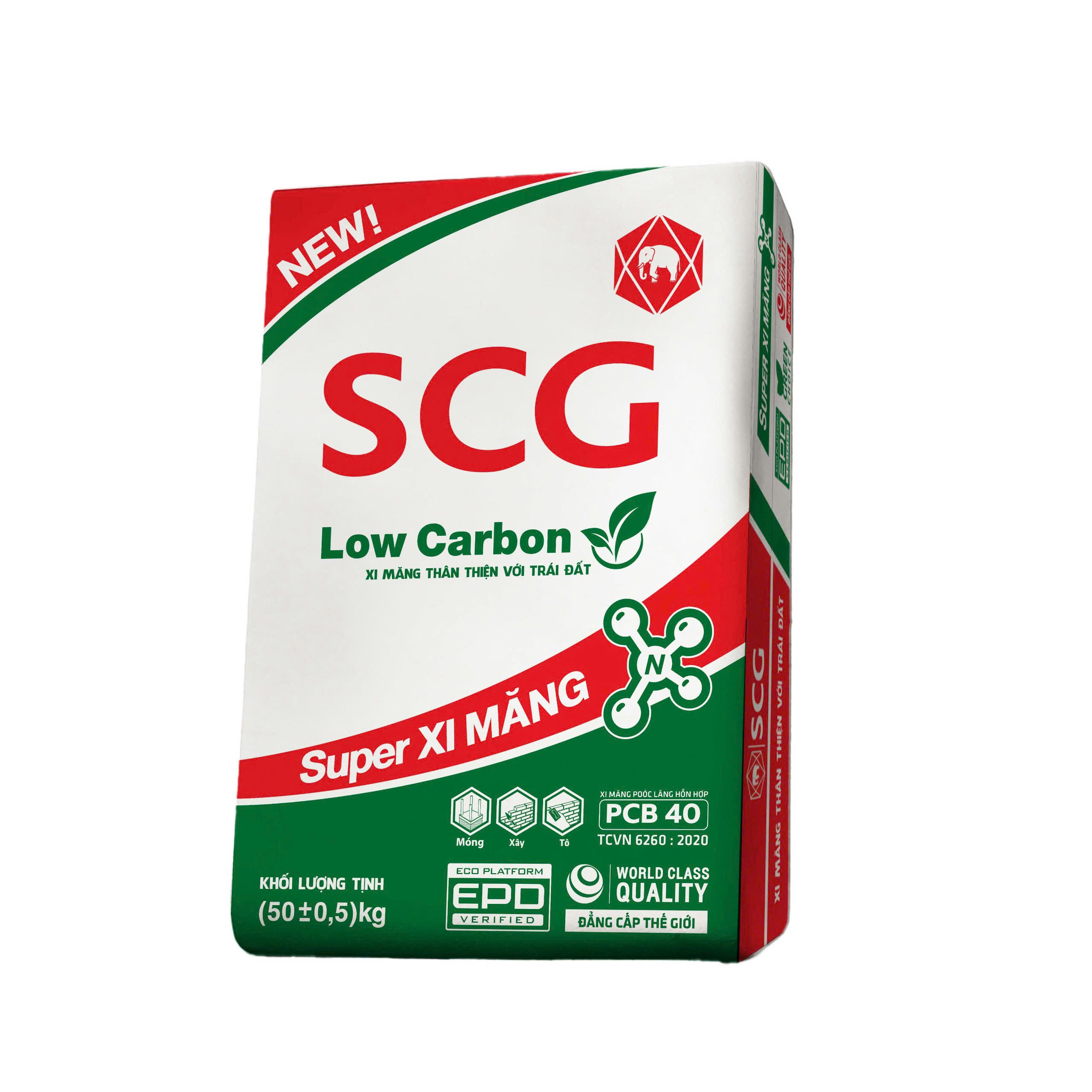 Xi măng xanh SCG Low Carbon Super Xi măng